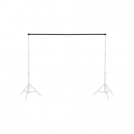 Background Support - Caruba Crossbar 2m Adjustable Telescopic Support Black