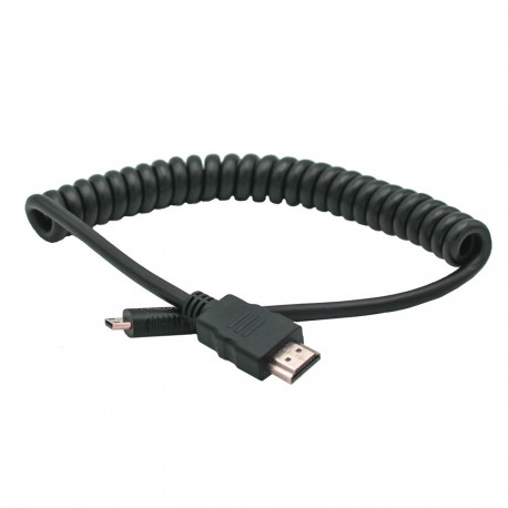 HDMI Cable - Caruba MiniHDMI Spring Wire 1080p 100cm Black