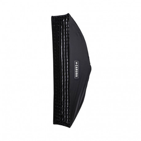Lighting Accessory - Caruba Matte Silver Strip Softbox 30x140 cm 50° Grid
