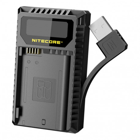 Battery Charger - Nitecore UNK2 Dual Charger for Nikon EN EL15, LCD Display
