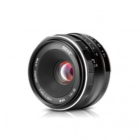Camera Lens - Meike MK 25mm F1.8 Manual Focus Lens Metal Body Black