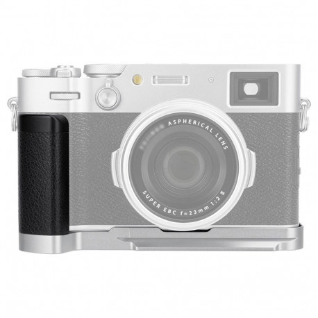 Camera Accessory - JJC HG X100VI Hand Grip Aluminium Alloy ARCA Swiss Silver