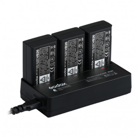 Battery Charger - Godox VC26T Multi Battery Charger (8.4V / 1.35A, 100-240V)
