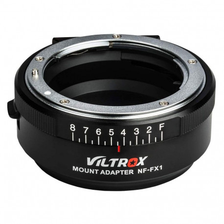 Adapter - Viltrox NF FX1 Lens Mount Adapter (Nikon to Fujifilm X, 8-stop aperture)