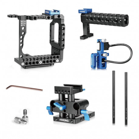 Camera Accessory - Meike VK A7IIB Video Cage (Opruiming, for Sony A7 II/R II/S II, includes handle, 