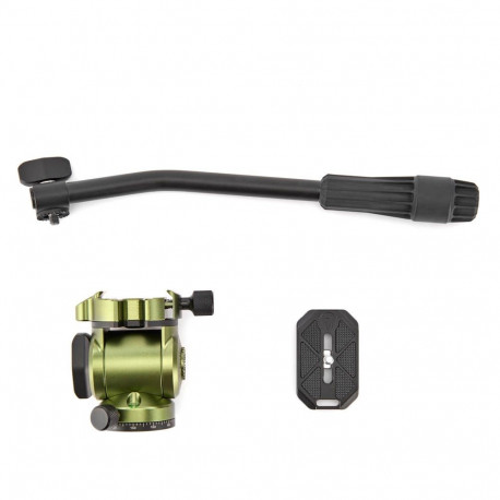 Camera Tripod Head - 3 Legged Thing AirHed Vision Fluid Head 5kg 165° Moss Green