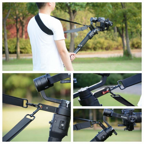 Camera Accessory - Caruba Weight Release Strap + Gimbal Clamp for Ronin S Black