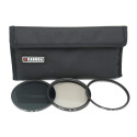 Camera Filter - Caruba UV + CPL + ND8 Filter Kit 77mm