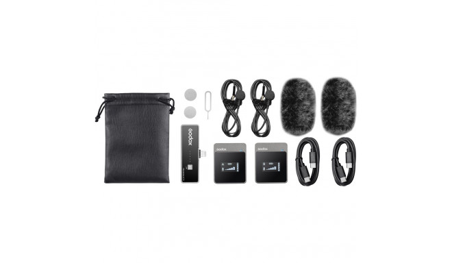 Microphone System - Godox MoveLink LT2 Lightning Wireless Transmitter & Receiver