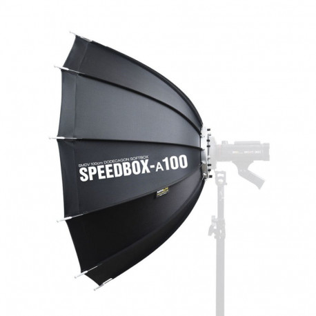 Lighting Equipment - SMDV Speedbox A100 12-Sided Softbox Double Diffuser Black