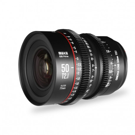 Cine Lens - Meike MK 50mm T2.1 S35 Canon EF Mount 270° Focus Rotation