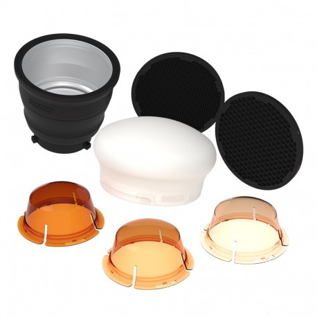 Lighting Modifier Kit - MagMod XL Professional Strobe Kit Universal Reflector Silicone