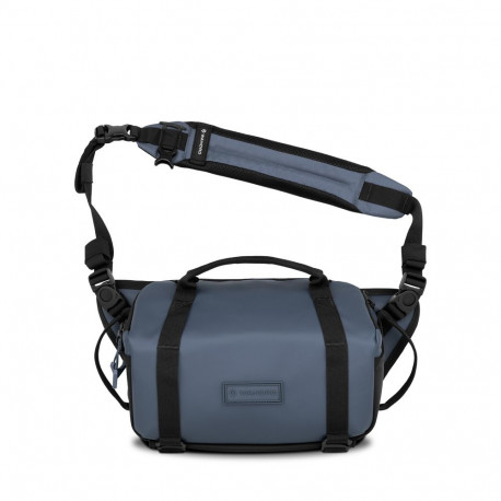 Camera Sling Bag - WANDRD ROGUE Sling 6L Expandable Sleeve Weather-Resistant Aegean Blue