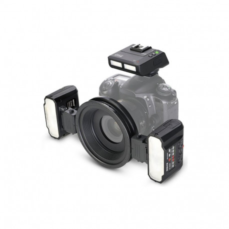 Camera Flash Kit - Meike Macro Twin Flash Kit MK MT24, 60°/45° Rotation, 4 Channels, 3 Groups