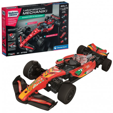 Clementoni 50403 teadusmäng mehaanika laboratoorium võidusõiduauto, poolakeelne
