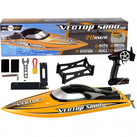 Kollane R/C harjadeta mootorpaat SR 80 PRO ARTR 74 km/h