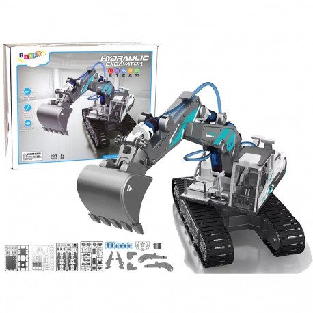 Koparka Hydrauliczna Gąsiennicowa DIY Do złożenia 130 elementów