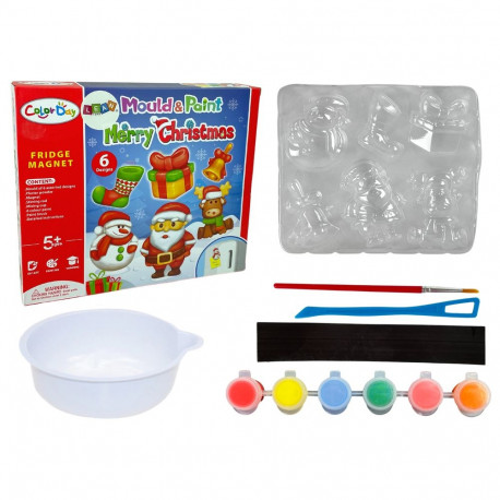 Jõuluteemaline DIY magnetite ja kipsvalandite komplekt Jõuluvana