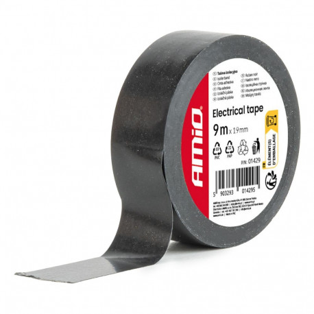 Isolatsioonlint must šotipvc 19 mm x 9 m amio-01429