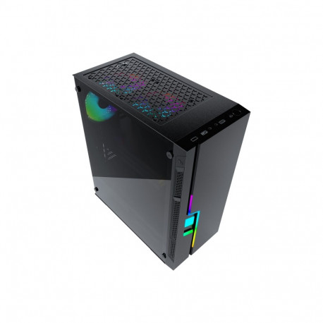 gembird arvutikorpus fornax 2000 - RGB LED-riba RGB tagumine ventilaator värvimuutusega