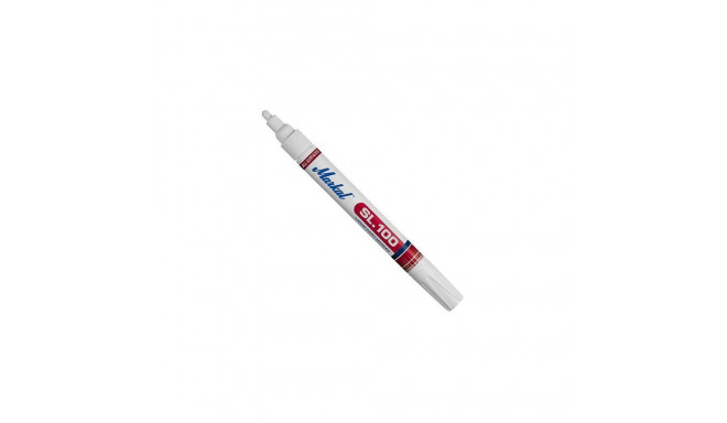 Markal SL100 paint marker – 3 mm medium bullet tip, white, xylene-free, fast-drying, weather- and UV