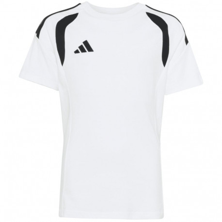 Koszulka dla dzieci adidas Tiro 26 League Tee biało-czarna KC3699 164cm