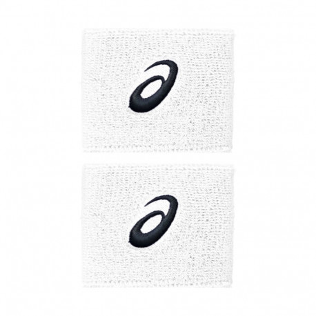 Frotka na rękę Asics Wrist Band 2 szt. biała 3043A143 100