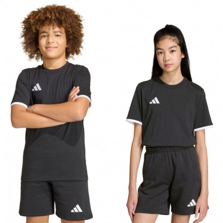 Koszulka dla dzieci adidas Entrada 26 Tee czarna JZ6671 116cm