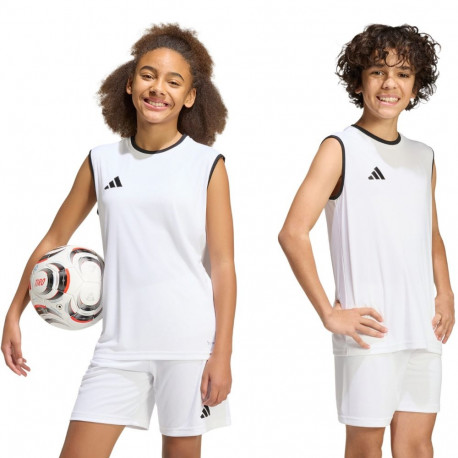 Adidas laste varrukateta särk Entrada 26 KB3935 164cm, valge
