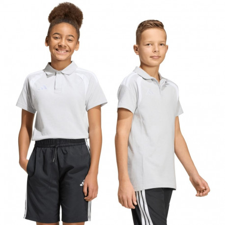 Koszulka dla dzieci adidas Tiro 26 League Polo szara KF3405 140cm