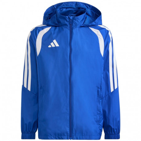 Kurtka dla dzieci adidas Tiro 26 League Windbreaker niebieska JY9723 116cm