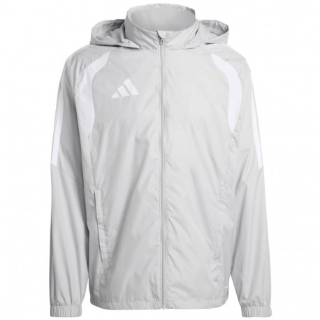 Kurtka dla dzieci adidas Tiro 26 League Windbreaker szara KT2426 164cm