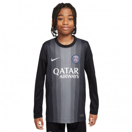 Koszulka dla dzieci Nike PSG Goalkeeper Stadium 2025/26 czarna HJ5267 010 XL