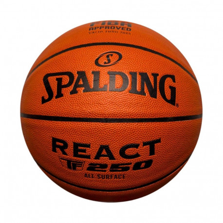 Piłka do koszykówki Spalding React TF-250 Logo Fiba pomarańczowa 76968Z 6