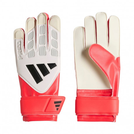 Rękawice bramkarskie dla dzieci adidas Predator Training biało-czerwone KA7792 3,5