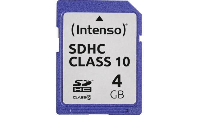 Intenso memory card SDHC 4GB C10 (opened package)