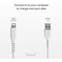 SBS cable USB - Lightning 1m, white (opened package)