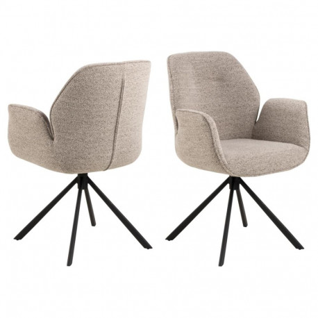 Söögitool AURA käetoega, beež