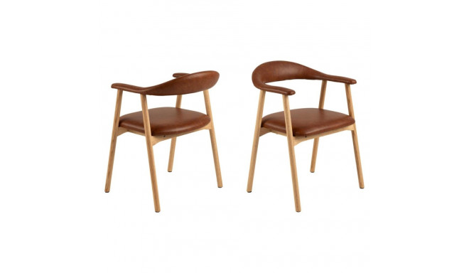 Söögitool ADDI käetoega, pruun