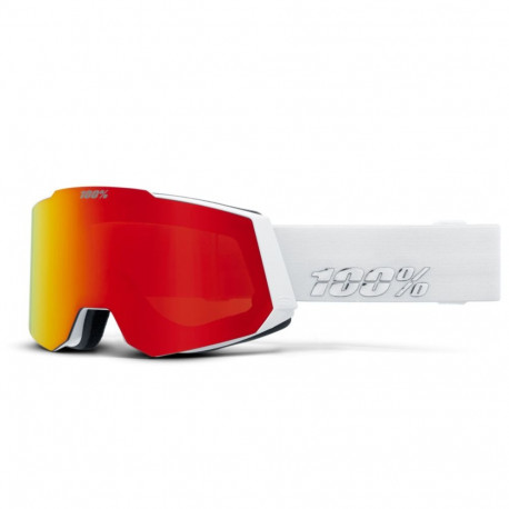 100percent SNOW - SNOWCRAFT suusaprillid valge HiPER punane peegel