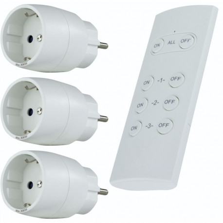 REV Radio Switch Set 3 + 1 compact white