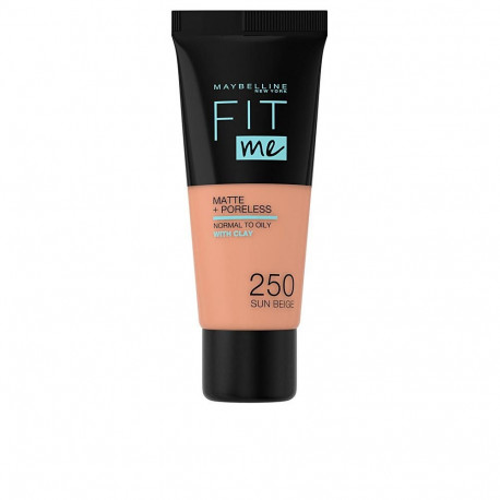MAYBELLINE jumestuskreem FIT ME #250 matt ja pooreid vähendav, päikeseline beež