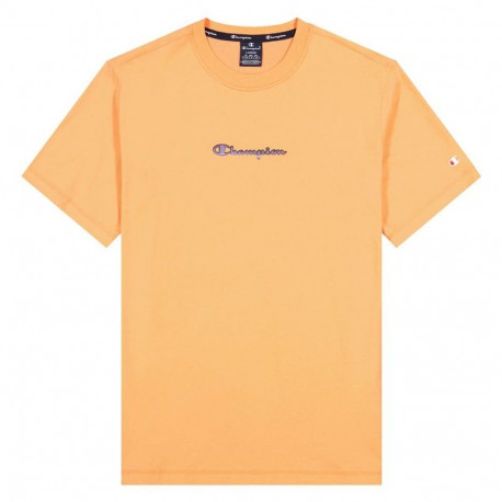 Lühikeste varrukatega T-särk, meeste Champion Crewneck T-Shirt M Oranž - S