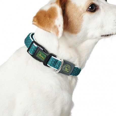 Dog collar Hunter Basic Thread Blue Size M (33-50 cm)
