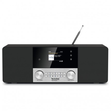 DIGITRADIO 4 C must hõbedane DAB+ FM Bluetooth