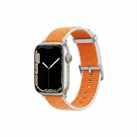 Premium Pro rihm Apple Watchile, oranž/valge, 40mm, 41mm, 38mm, 42mm (Series 10), GA-MAG-BNDA-P+GSS