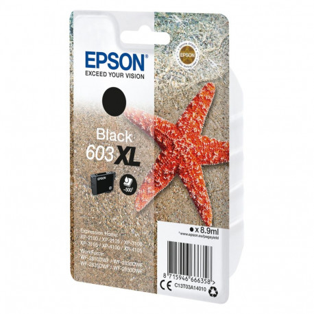 "Epson Tinte 603XL C13T03A14010 Schwarz bis zu 500 Seiten"