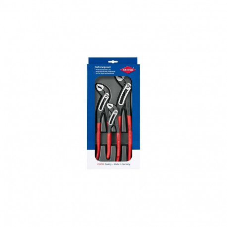 Alligator-Paket 00 20 09 V03 (rot, 3-teilig, gezahnte Griffflächen)