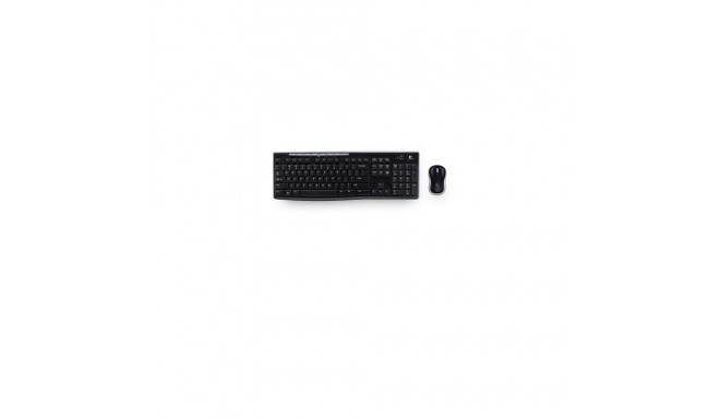 Logitech keyboard MK270 Wireless, black + mouse