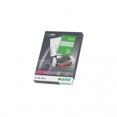 Leitz iLAM Self-adhesive A4 Laminating Pouches, 125 microns, Pack of 100